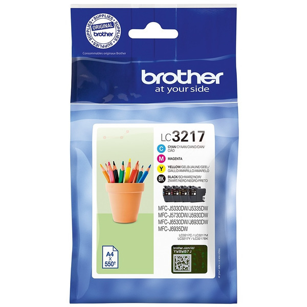 Brother LC-3217 VAL DR Tinte CMYK VE 4