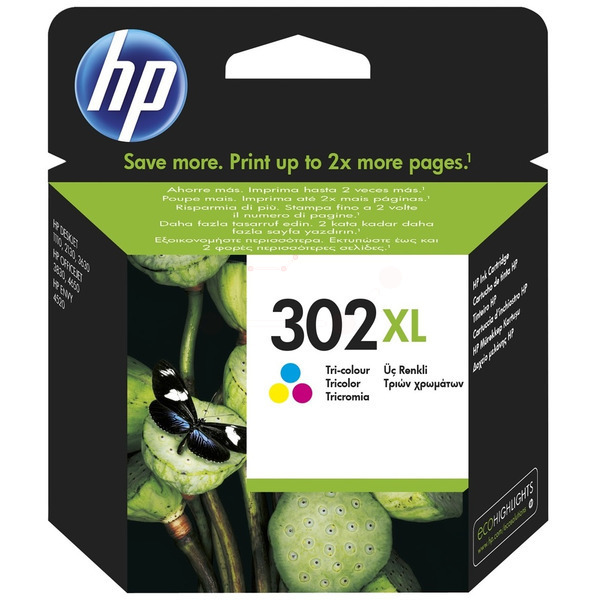 HP F6U67AE 302XL Tinte Color
