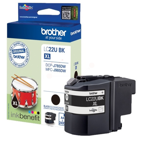 Brother LC-22 UBK Tinte Black