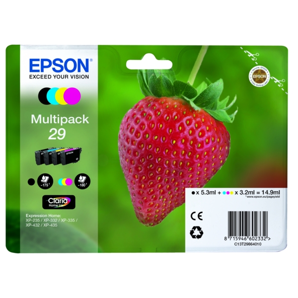 Epson C 13 T 29864010 29 Tinte CMYK VE 4