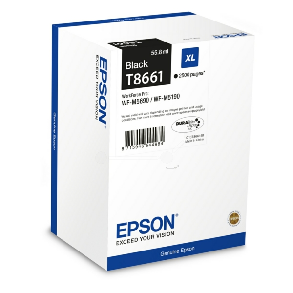 Epson C 13 T 866140 T8661 Tinte Black