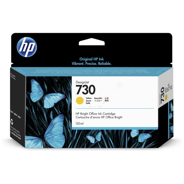 HP P2V64A 730 Tinte Yellow
