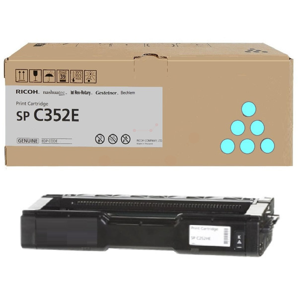 Ricoh 407384 TYPE SP 352 E Toner Cyan