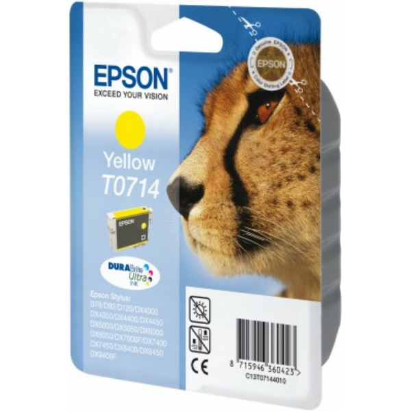 Epson C 13 T 07144012 T0714 Tinte Yellow
