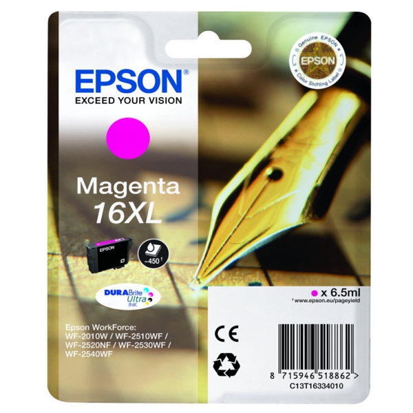 Epson C 13 T 16334012 16XL Tinte Magenta