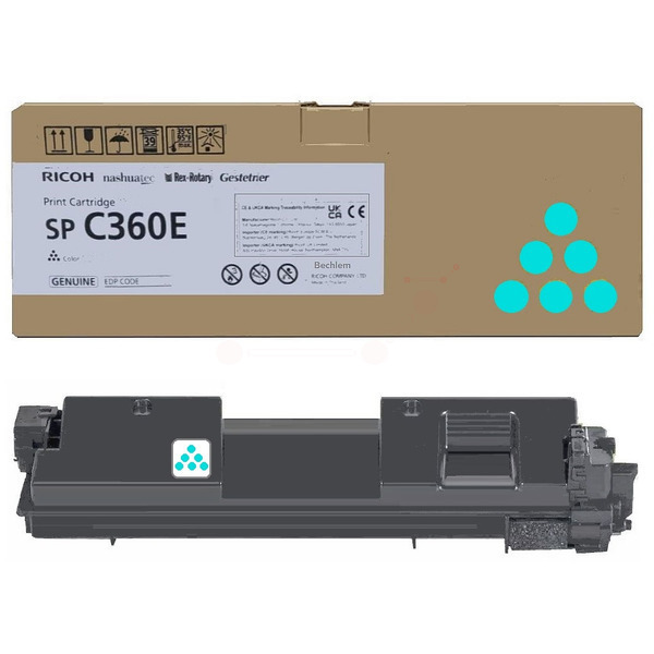 Ricoh 408189 SPC360E Toner Cyan