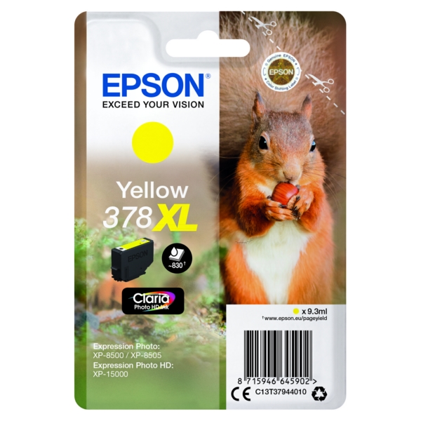 Epson C 13 T 37944010 378XL Tinte Yellow