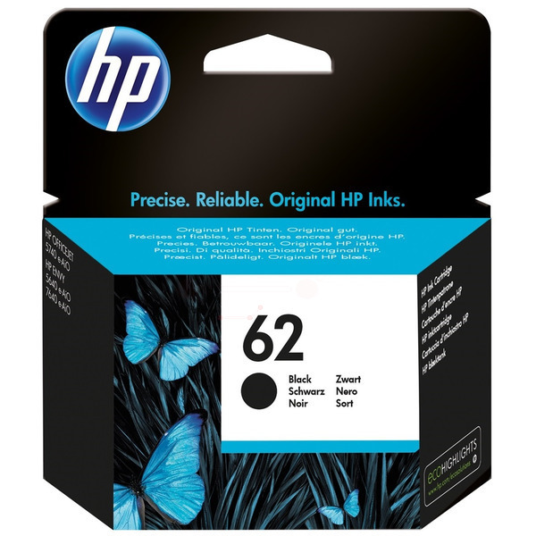 HP C2P04AE 62 Tinte Black