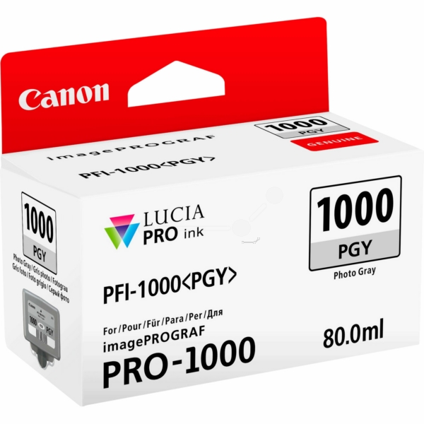 Canon 0553 C 001 PFI-1000 PGY Tinte Photo Gray