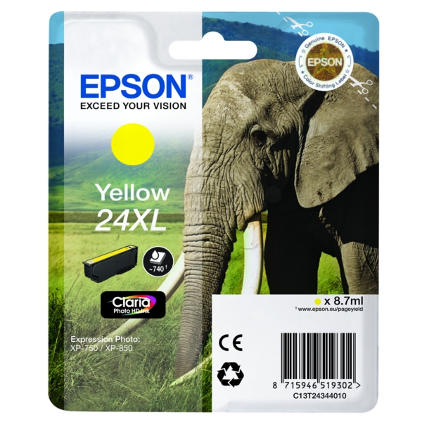 Epson C 13 T 24344012 24XL Tinte Yellow