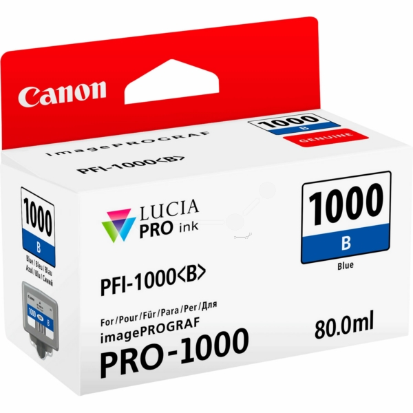 Canon 0555 C 001 PFI-1000 B Tinte Blue