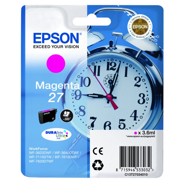 Epson C 13 T 27034012 27 Tinte Magenta