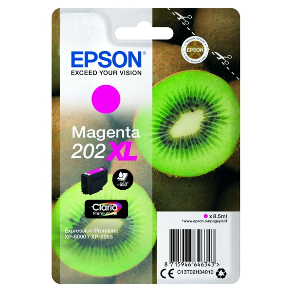 Epson C 13 T 02H34010 202XL Tinte Magenta