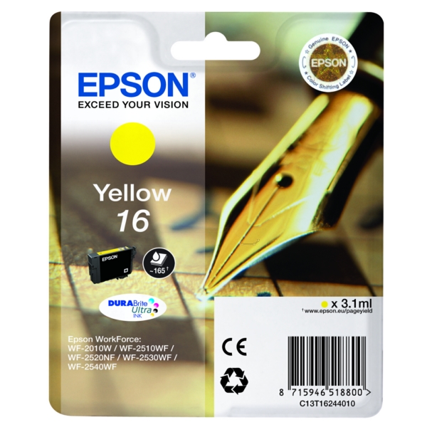Epson C 13 T 16244012 16 Tinte Yellow
