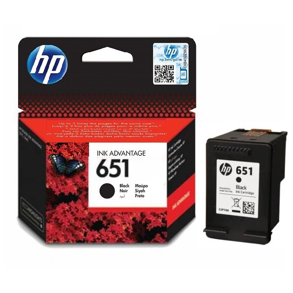 HP C2P10AE 651 Tinte Black