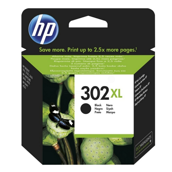 HP F6U68AE 302XL Tinte Black