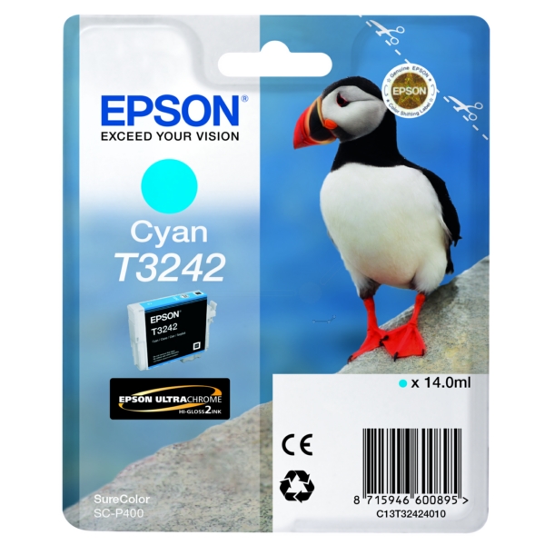 Epson C 13 T 32424010 T3242 Tinte Cyan