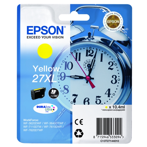 Epson C 13 T 27144012 27XL Tinte Yellow