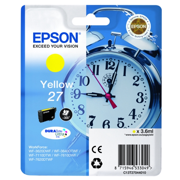 Epson C 13 T 27044012 27 Tinte Yellow