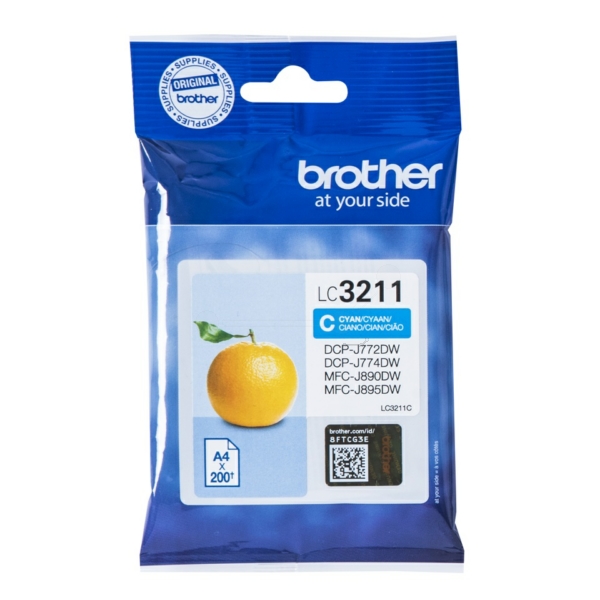 Brother LC-3211 C Tinte Cyan