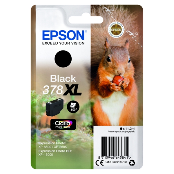 Epson C 13 T 37914010 378XL Tinte Black