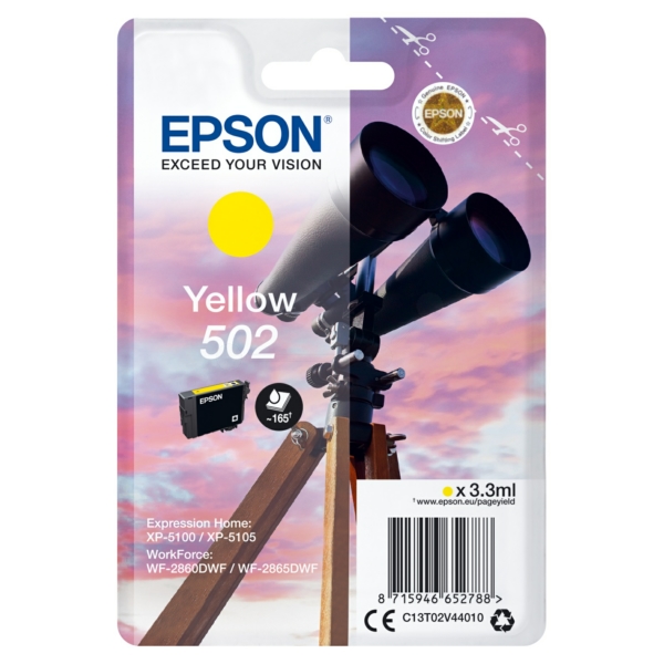 Epson C 13 T 02V44010 502 Tinte Yellow
