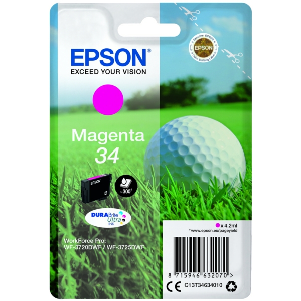Epson C 13 T 34634010 34 Tinte Magenta