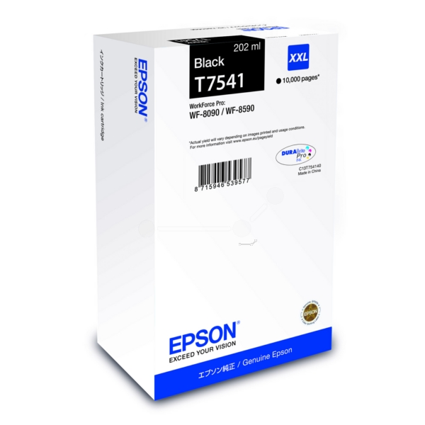 Epson C 13 T 754140 T7541 Tinte Black