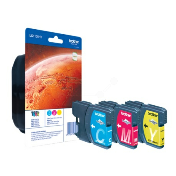 Brother LC-1100 HY RBWBP Tinte CMY VE 3