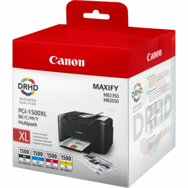 Canon 9182 B 004 PGI-1500 XLCMYBK Tinte CMYK VE 4