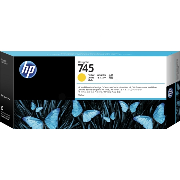 HP F9K02A 745 Tinte Yellow