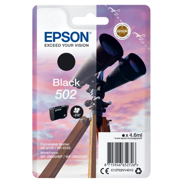 Epson C 13 T 02V14010 502 Tinte Black