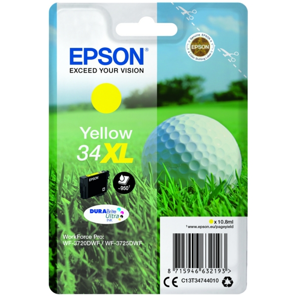 Epson C 13 T 34744010 34XL Tinte Yellow