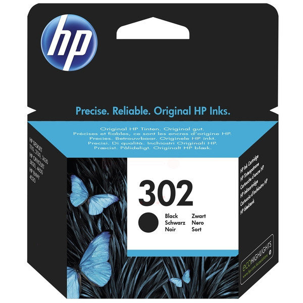 HP F6U66AE 302 Tinte Black