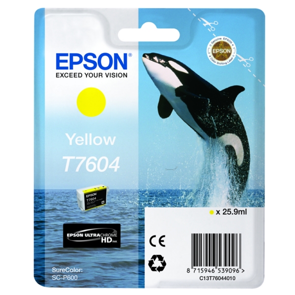 Epson C 13 T 76044010 T7604 Tinte Yellow