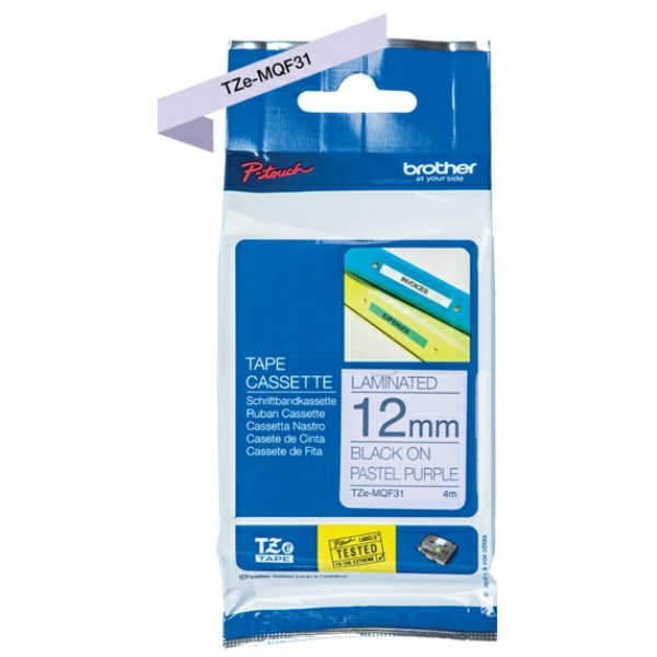 Brother TZE-MQF 31 P-Touch Farbband Black + Purple