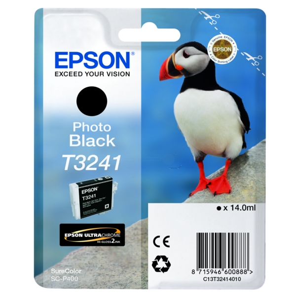 Epson C 13 T 32414010 T3241 Tinte Black