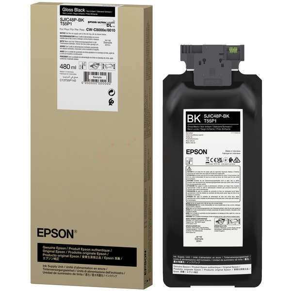 Epson C 13 T 55P140 SJIC-48-P-BK Tinte Black