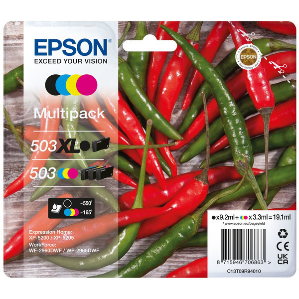 Epson C 13 T 09R94010 503XL/503 Tinte CMYK VE 4