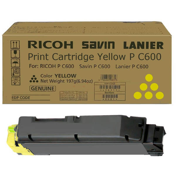 Ricoh 408317 P C600 Toner Yellow