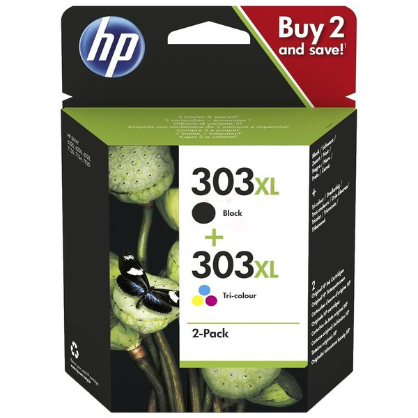 HP 3YN10AE 303XL Tinte Black + Color VE 2
