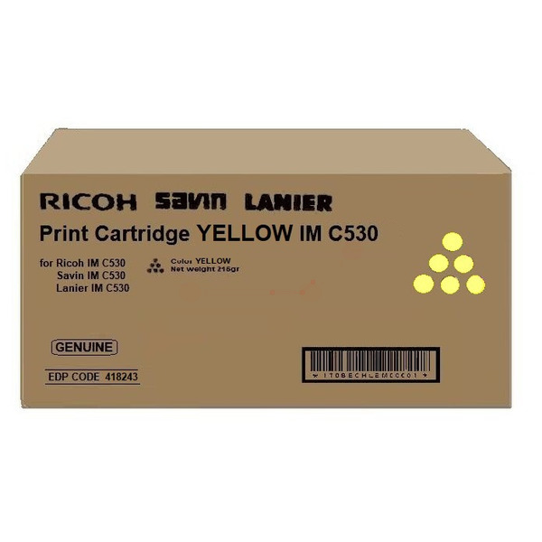 Ricoh 418243 IM C530 Toner Yellow