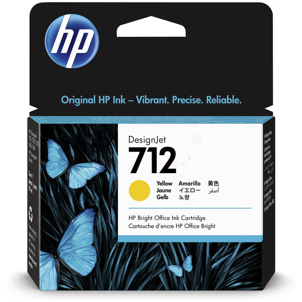 HP 3ED69A 712 Tinte Yellow