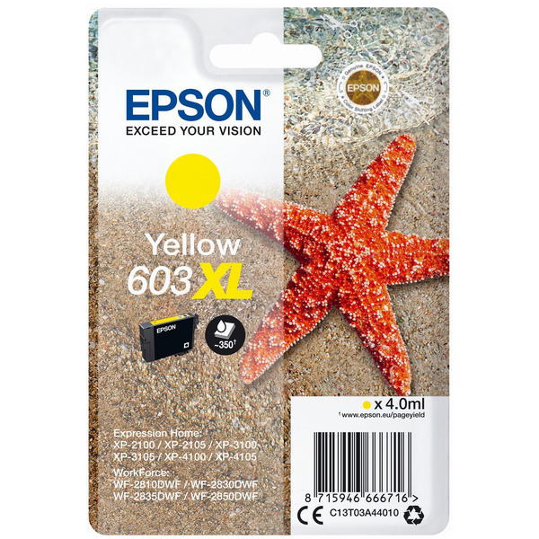 Epson C 13 T 03A44010 603XL Tinte Yellow