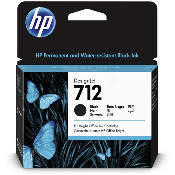 HP 3ED71A 712 Tinte Black