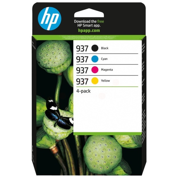HP 6C400NE 937 Tinte CMYK VE 4