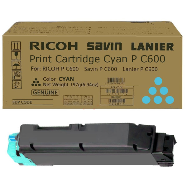 Ricoh 408315 P C600 Toner Cyan