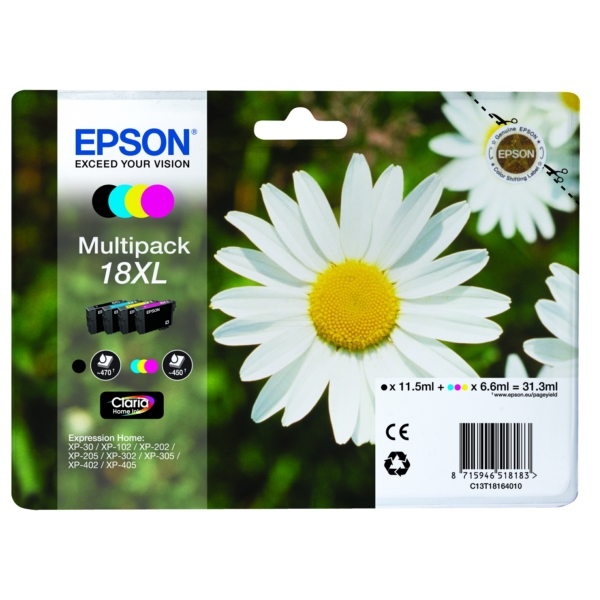 Epson C 13 T 18164511 18XL Tinte CMYK VE 4