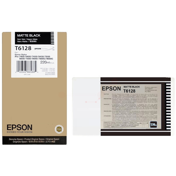 Epson C 13 T 61280N T6128 Tinte Matte Black