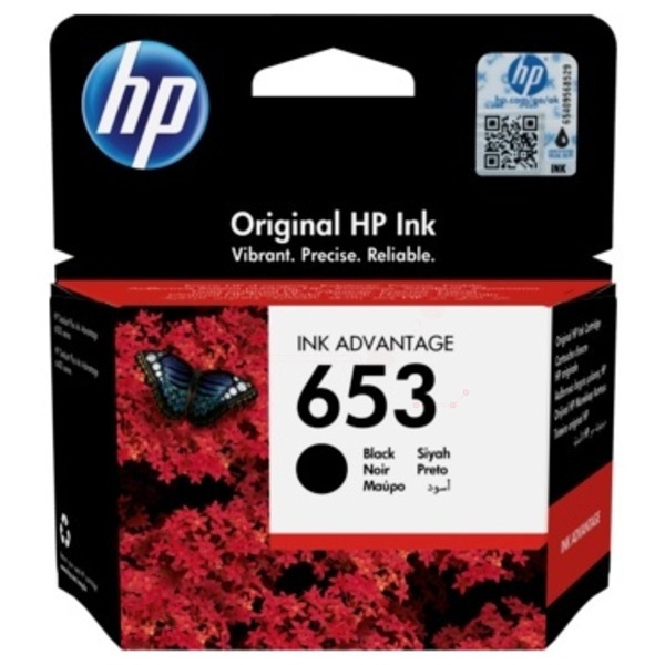 HP 3YM75AE 653 Tinte Black